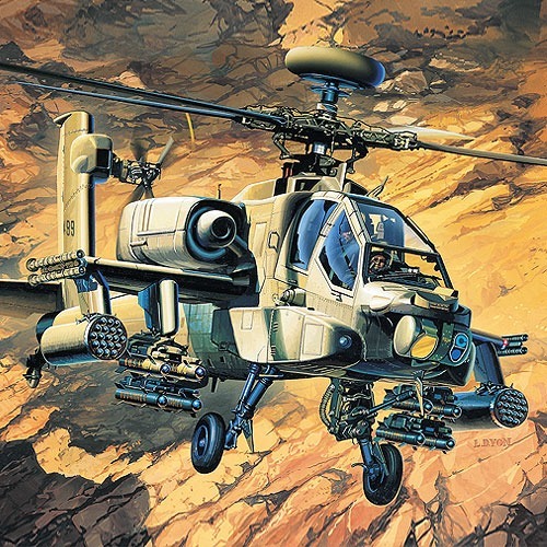 Helicóptero AH-64A  Apache 1:48